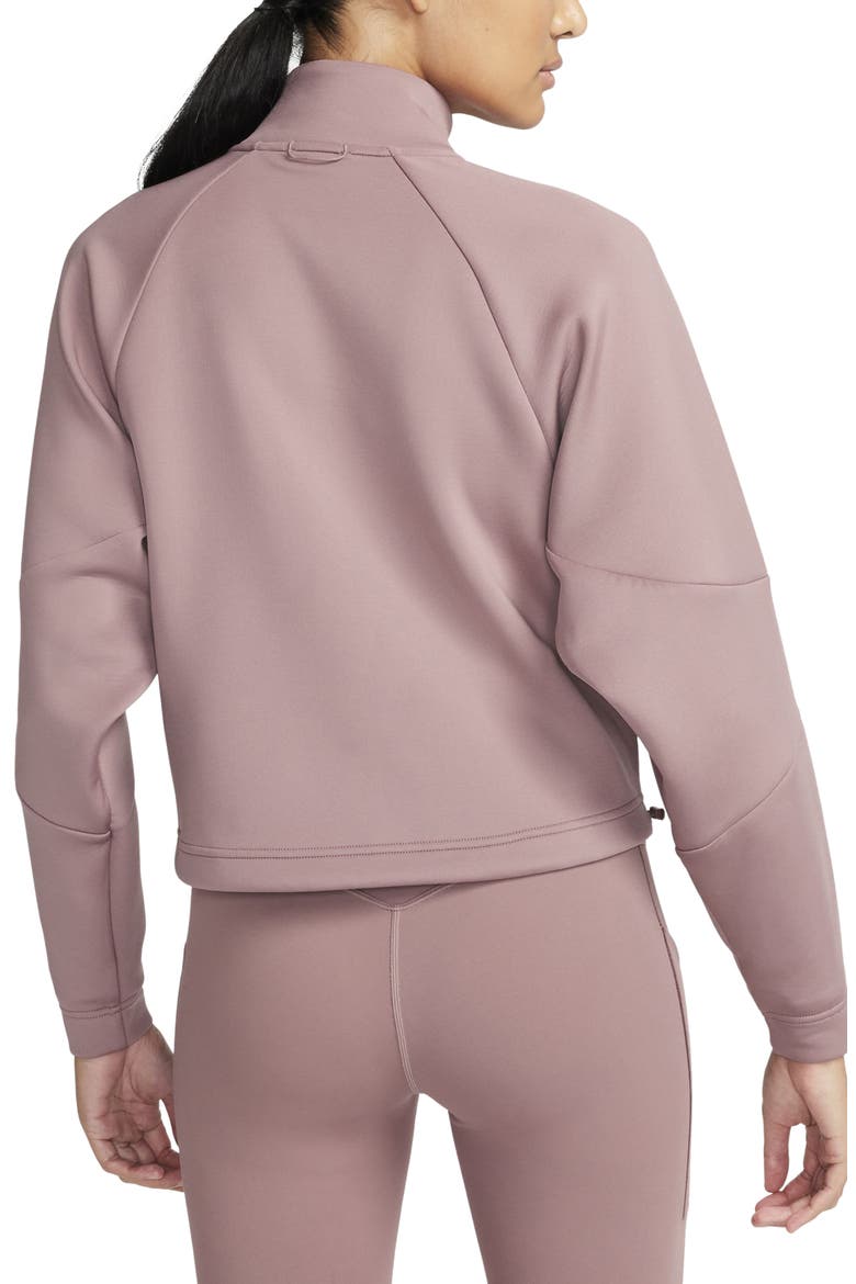 Dri-FIT Prima Half Zip Pullover, Alternate, color, SMOKEY MAUVE/ BLACK