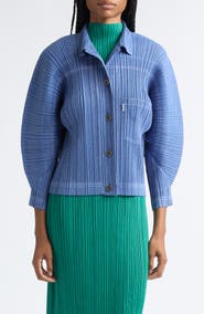 Issey Miyake Plissé Denim Jacket