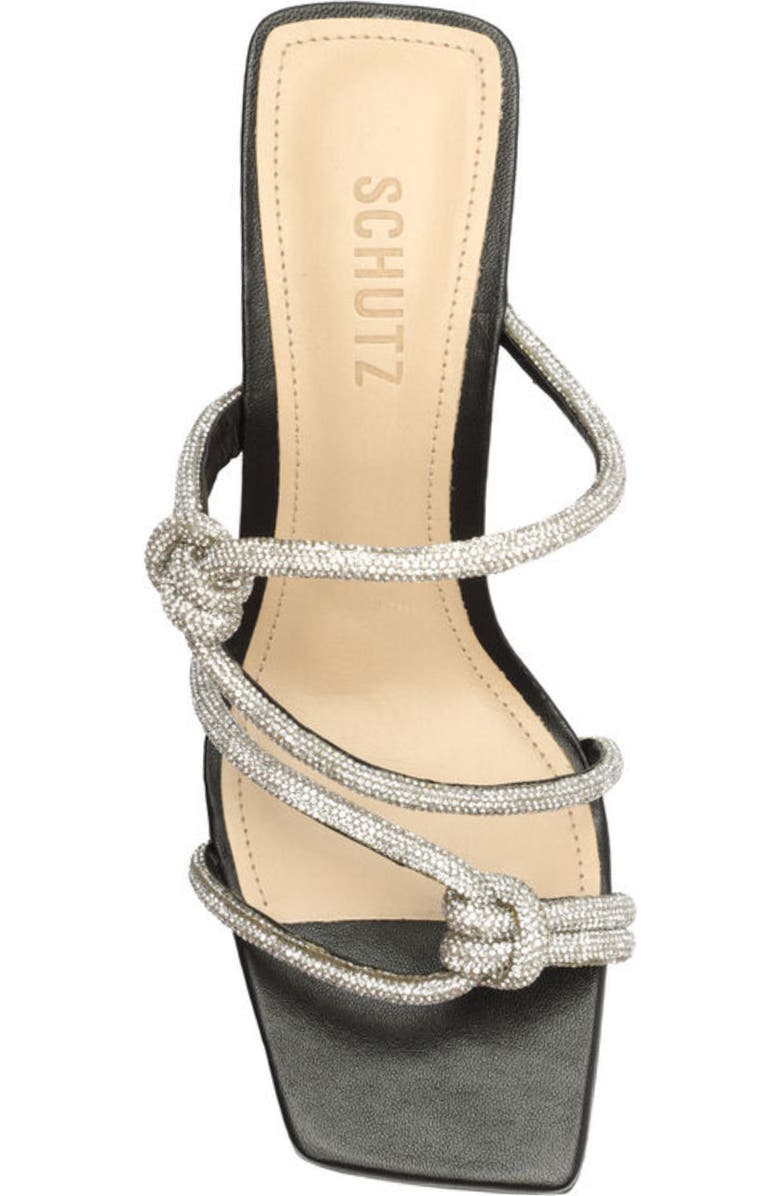 Schutz Lauryn Crystal Strappy Wedge Sandal, Alternate, color,