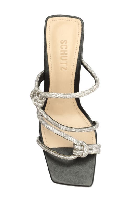 SCHUTZ SCHUTZ LAURYN CRYSTAL STRAPPY WEDGE SANDAL
