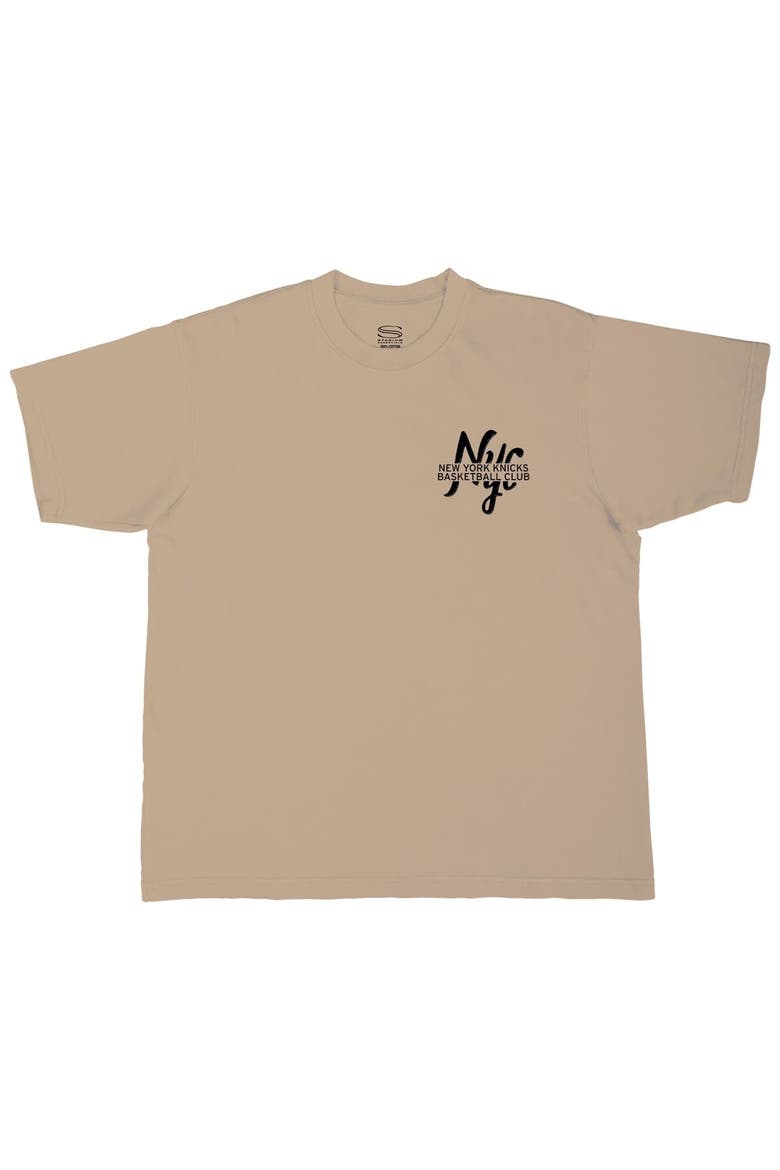Men's Stadium Essentials  Tan New York Knicks Oversized Forever T-Shirt, Alternate, color, Tan