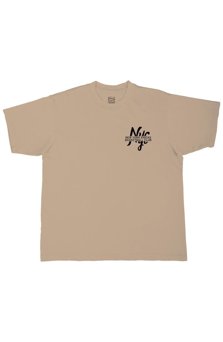 Stadium Essentials Men's Stadium Essentials Tan New York Knicks Oversized Forever T-Shirt, Alternate, color, Tan