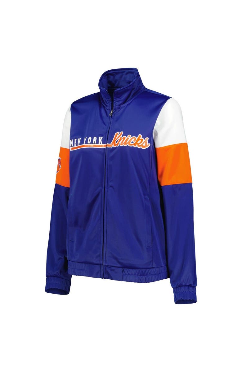G-III 4HER BY CARL BANKS Women's G-III 4Her by Carl Banks Blue New York Knicks Change Up Full-Zip Track Jacket, Alternate, color, Blue