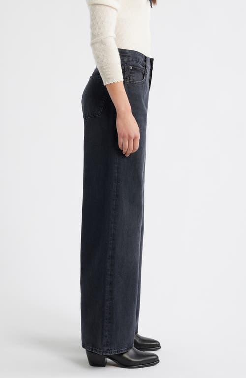 Frame The Loose High Waist Wide Leg Jeans In Multi