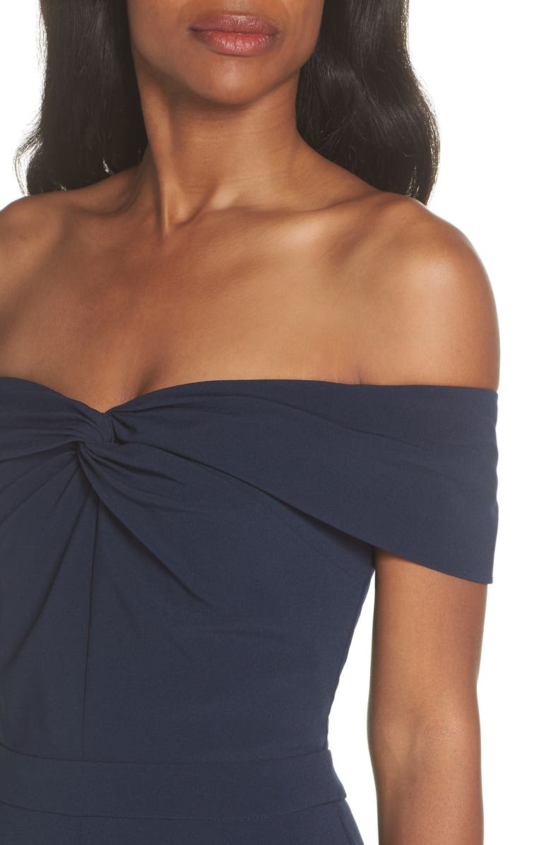 Adelyn Rae Karlie Off the Shoulder Jumpsuit, Alternate, color, 