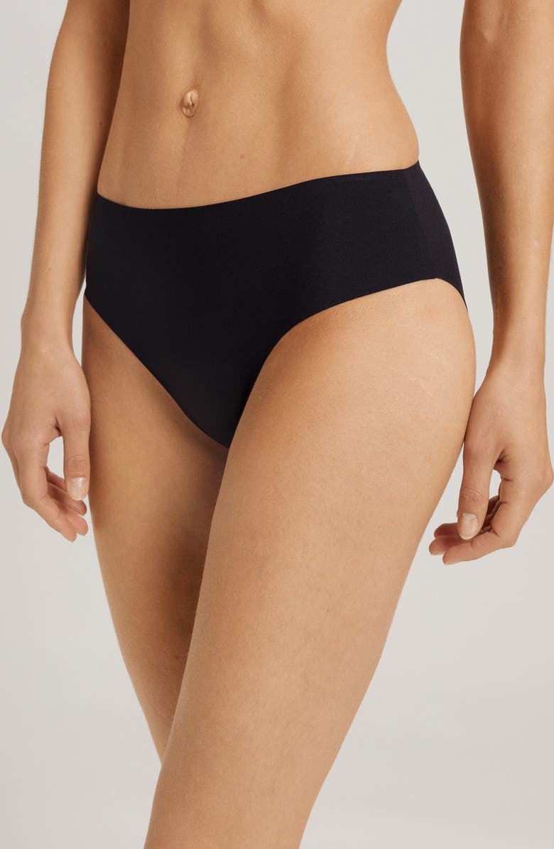 Hanro Invisible Touch High Cut Briefs, Main, color, Black