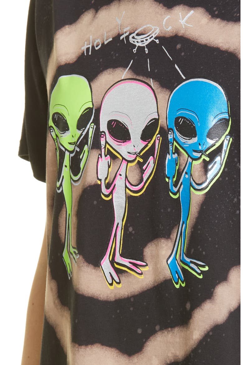 Holy F**k Cotton Graphic Tee, Alternate, color, BLACK SWIRL