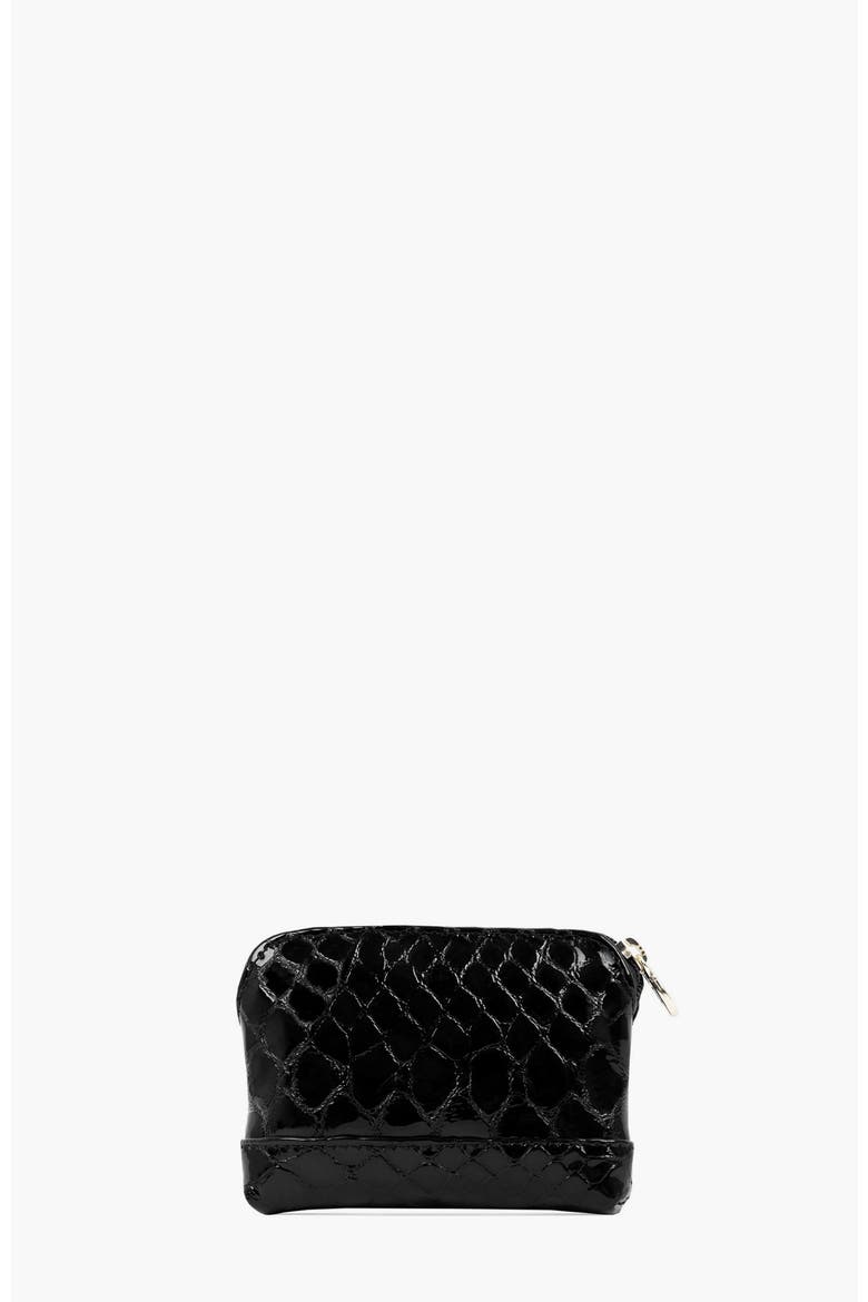 Gallop Patent Leather Coin Purse 250, Alternate, color, Black