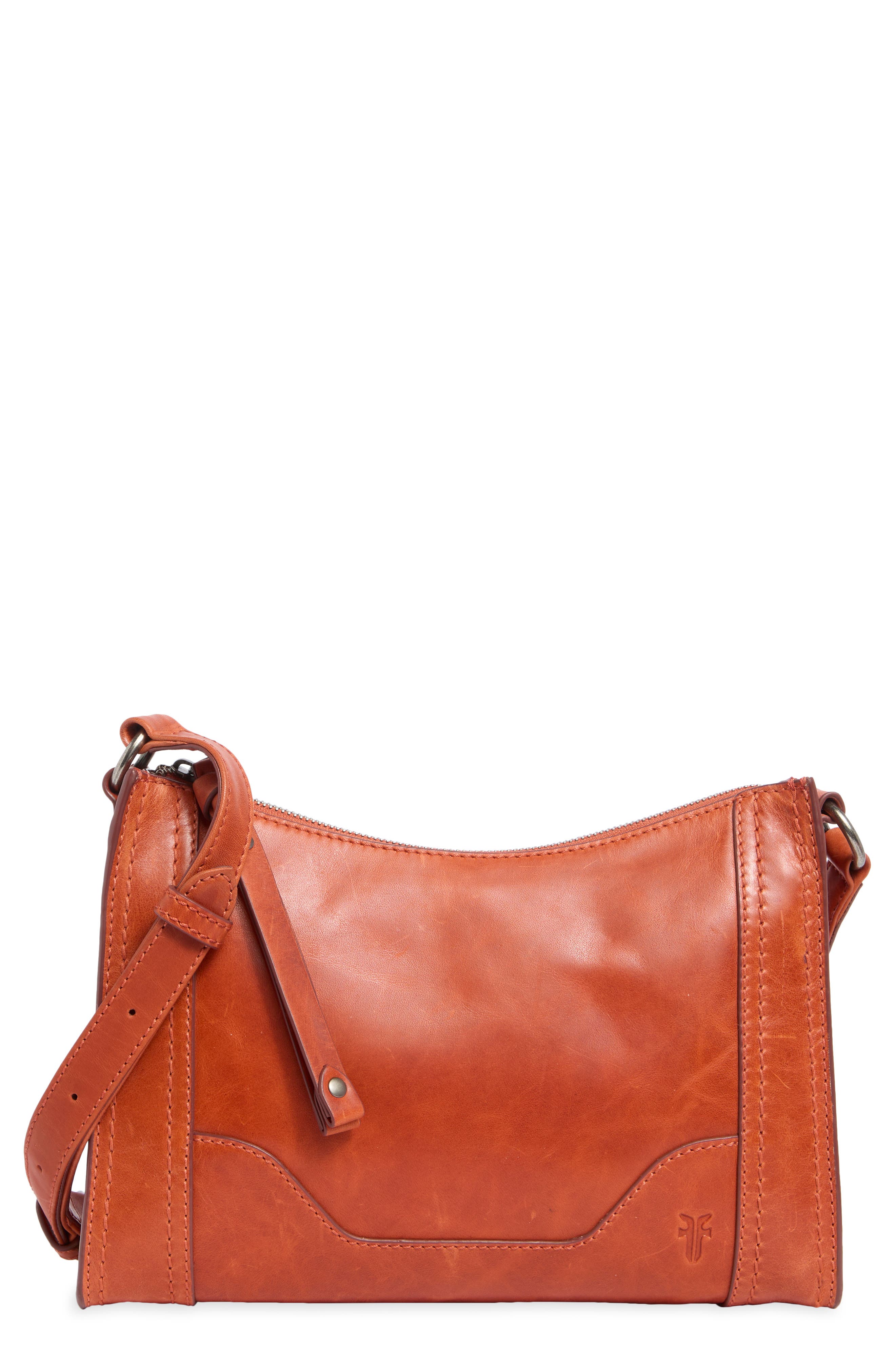 Melissa Zip Leather Crossbody