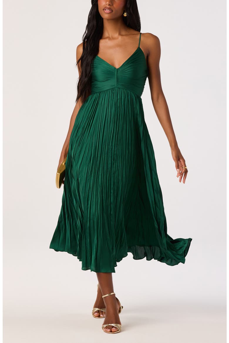 Maeve Midi Dress, Main, color, HUNTER GRN