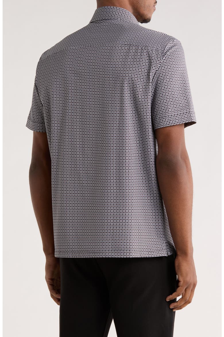Short Sleeve Button-Up Shirt, Alternate, color, BLACK
