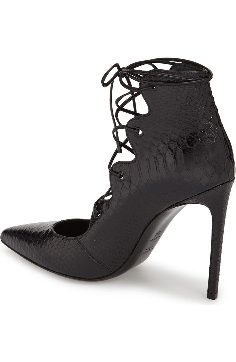 Saint Laurent 'Paris' Pointy Toe Pump, Alternate, color,