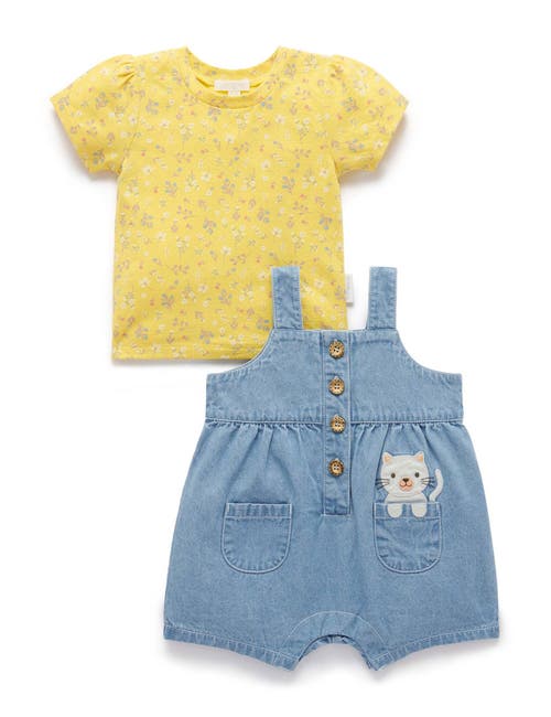 Purebaby Pocket Overall Set In Multi