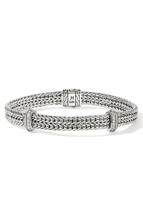 Icon Link Diamond Station Bracelet