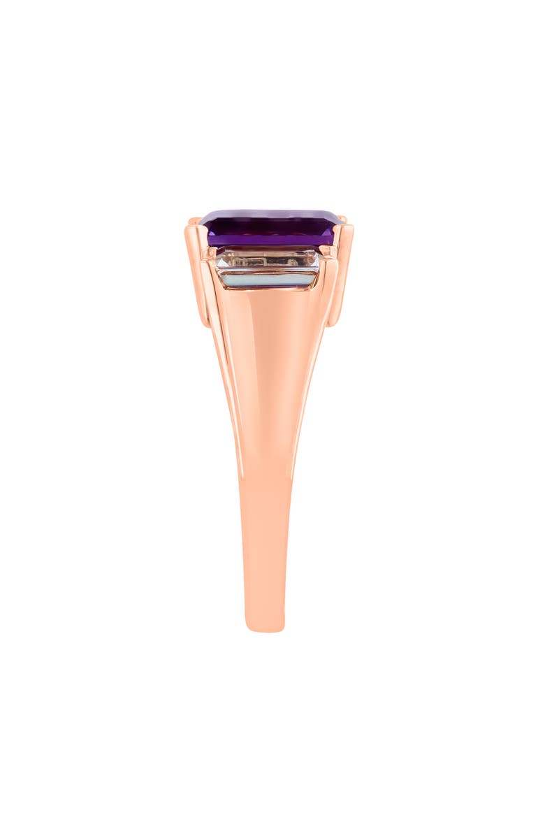 EFFY 14K Rose Gold Amethyst & White Topaz Ring, Alternate, color,