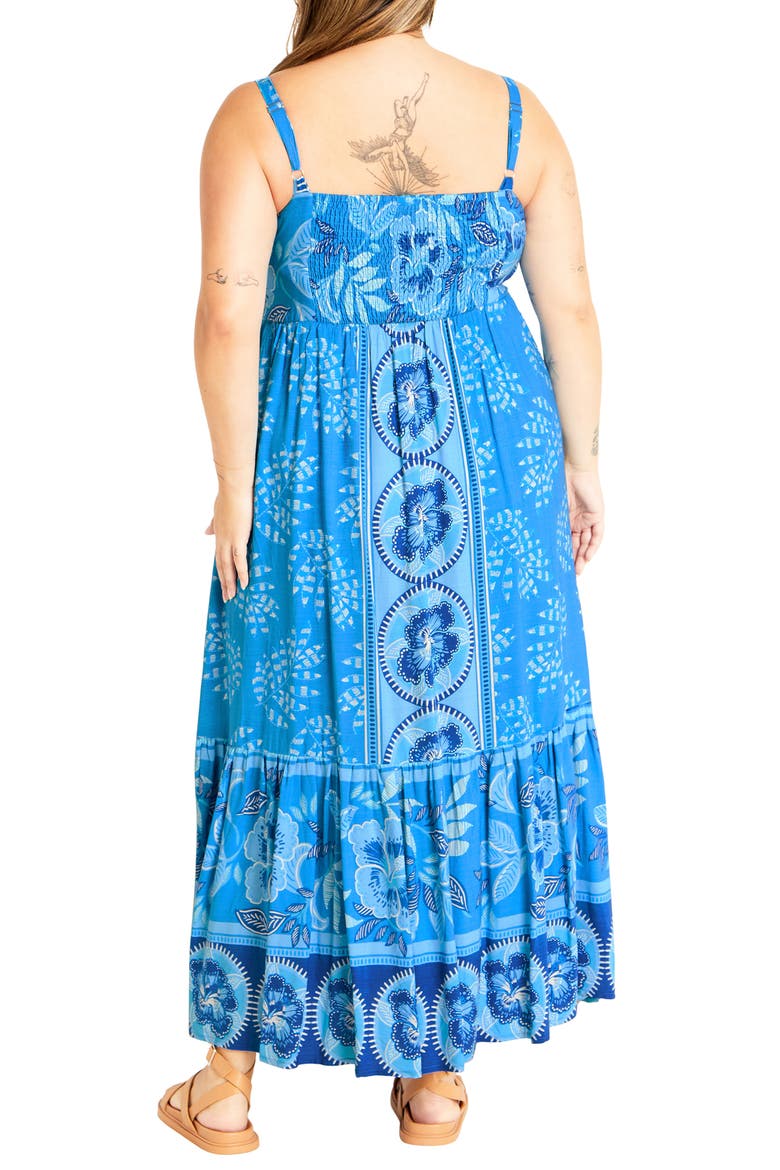 Eden Print Maxi Sundress, Alternate, color, ICE BLUE