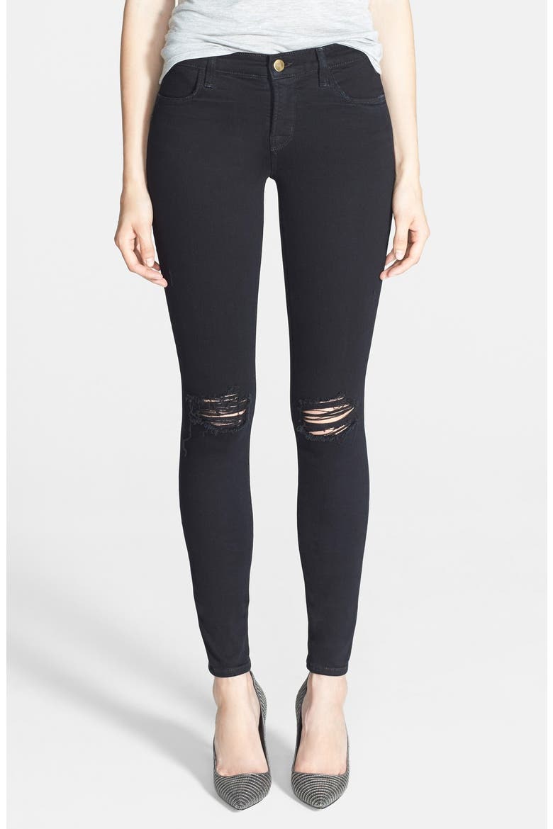 '620' Mid-Rise Skinny Jeans, Main, color, BLACKOUT