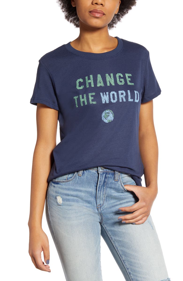 Sub_Urban Riot Change the World Loose Tee, Main, color, 