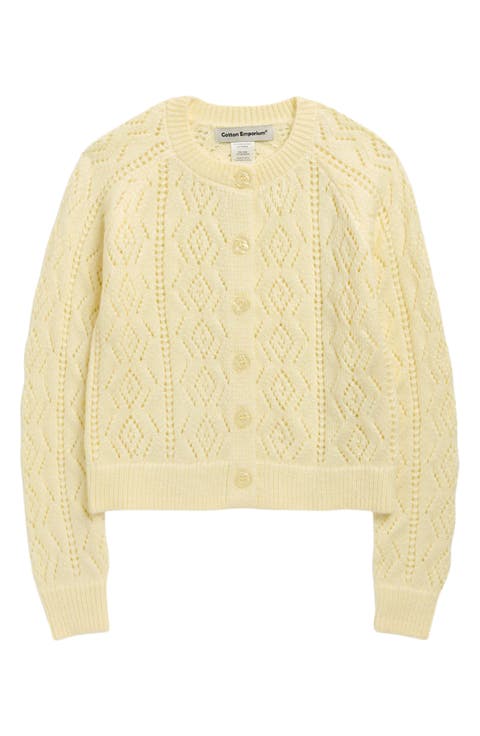 Kids' Pointelle Cardigan (Little Kid & Big Kid)