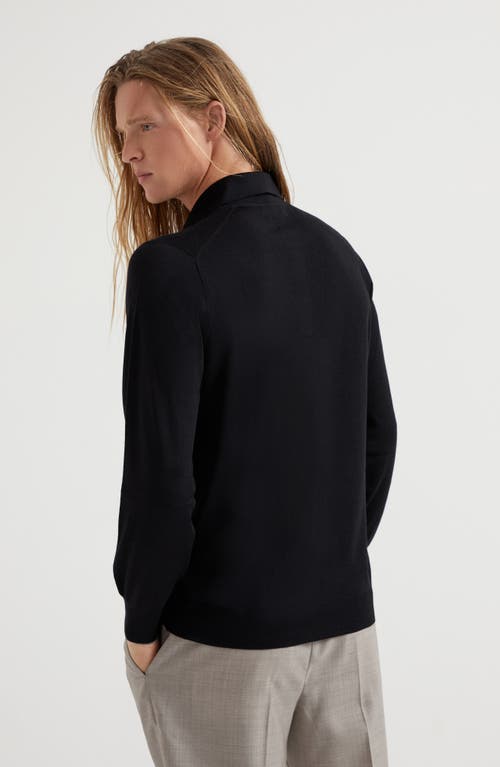 Brunello Cucinelli Cotton Polo Shirt In Black