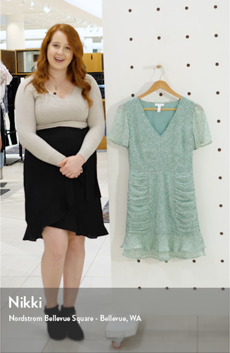 Chiffon Ruched Minidress, sales video thumbnail
