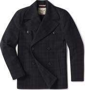 The Normal Brand Lan Windowpane Plaid Peacoat