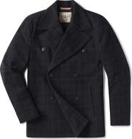 The Normal Brand Lan Windowpane Plaid Peacoat