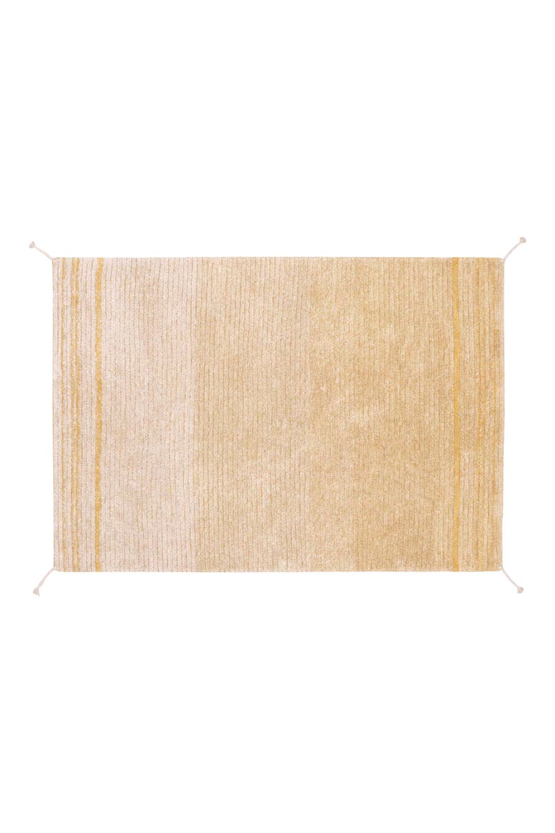 Reversible Washable Recycled Cotton Blend Rug, Alternate, color, AMBER/ HONEY
