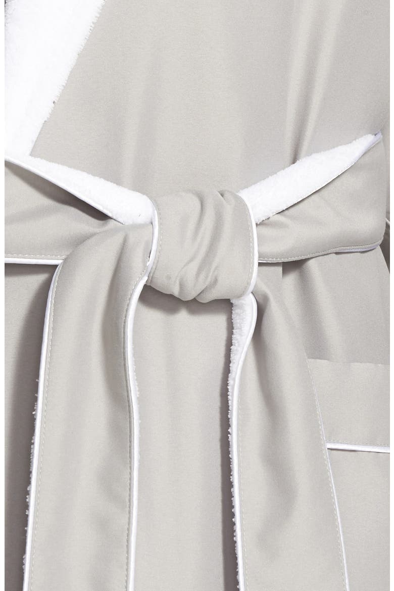 Fleece Lined Robe, Alternate, color, DOVE GREY