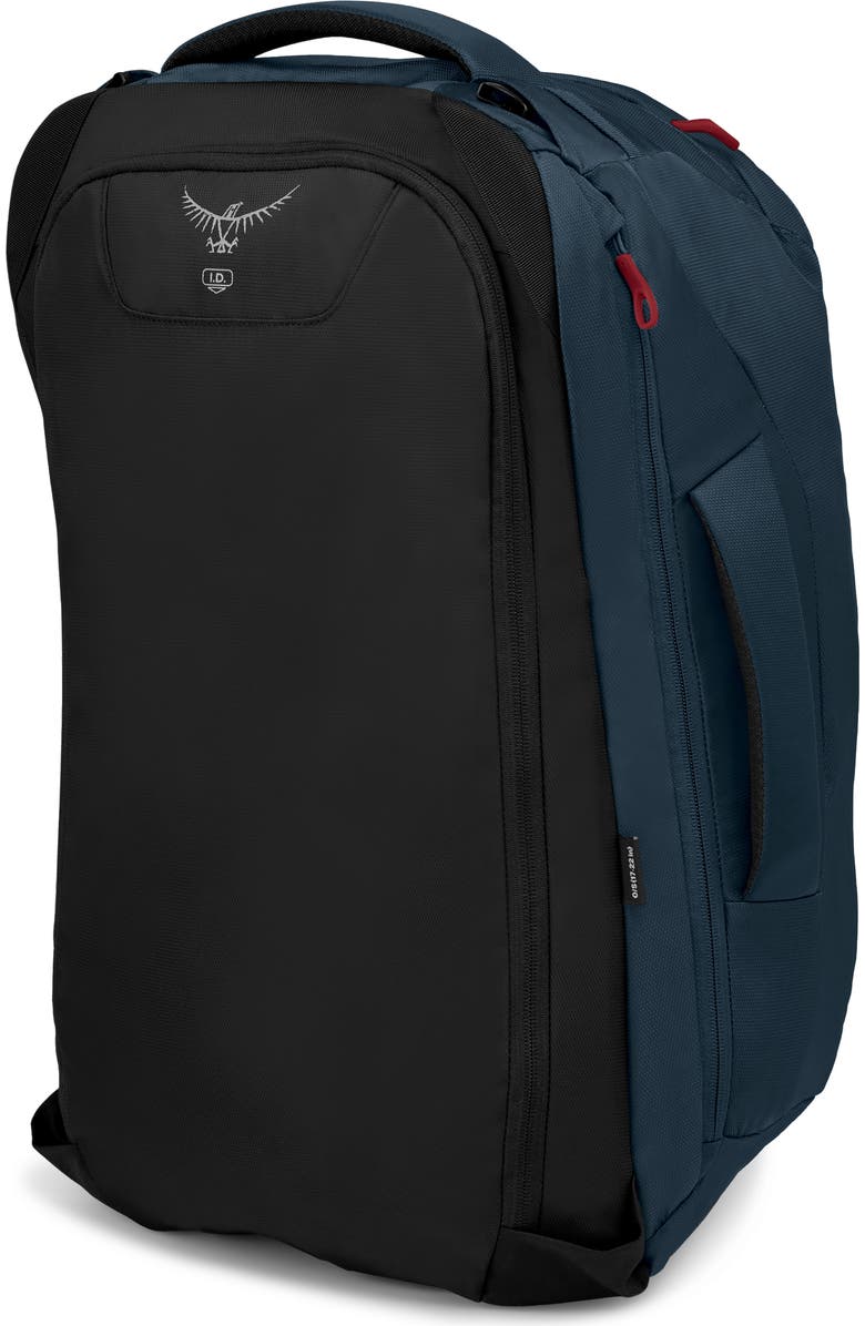 Osprey Farpoint 40-Liter Travel Carry-On Backpack, Alternate, color, Muted Space Blue