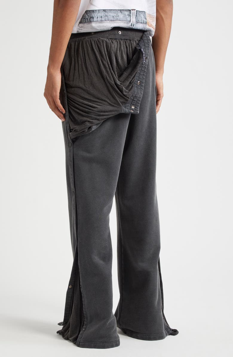 Y/Project Organic Cotton Snap Sweatpants, Alternate, color,