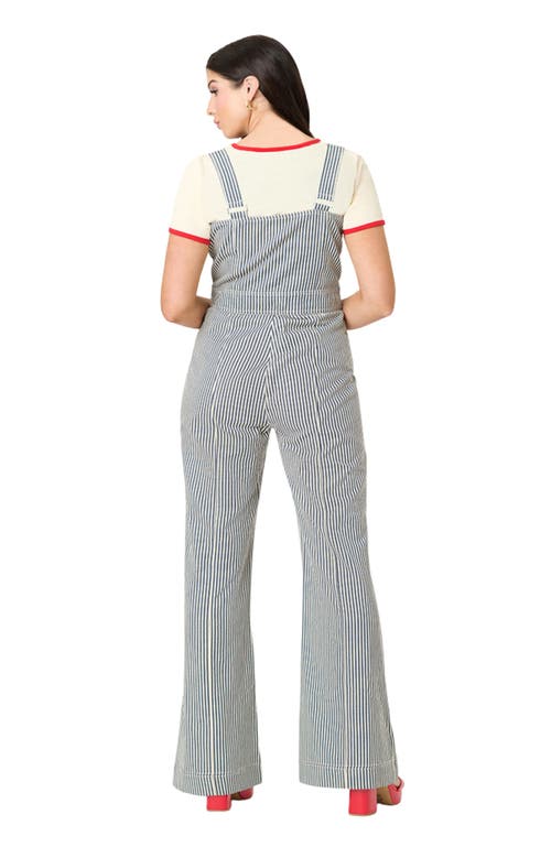 Smak Parlour Wide Leg Dungarees In Multi