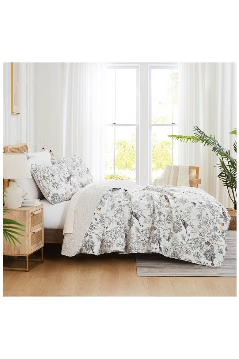 Bayberry Quilt & Sham Set, Alternate, color, OFF-WHITE