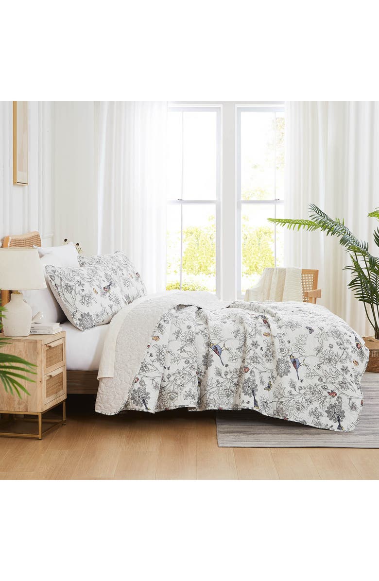 SOUTHSHORE FINE LINENS Bayberry Quilt & Sham Set, Alternate, color, Off-White