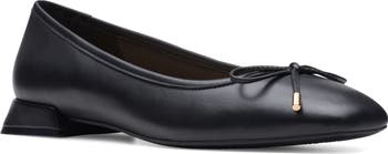 Clarks black ballet flats online