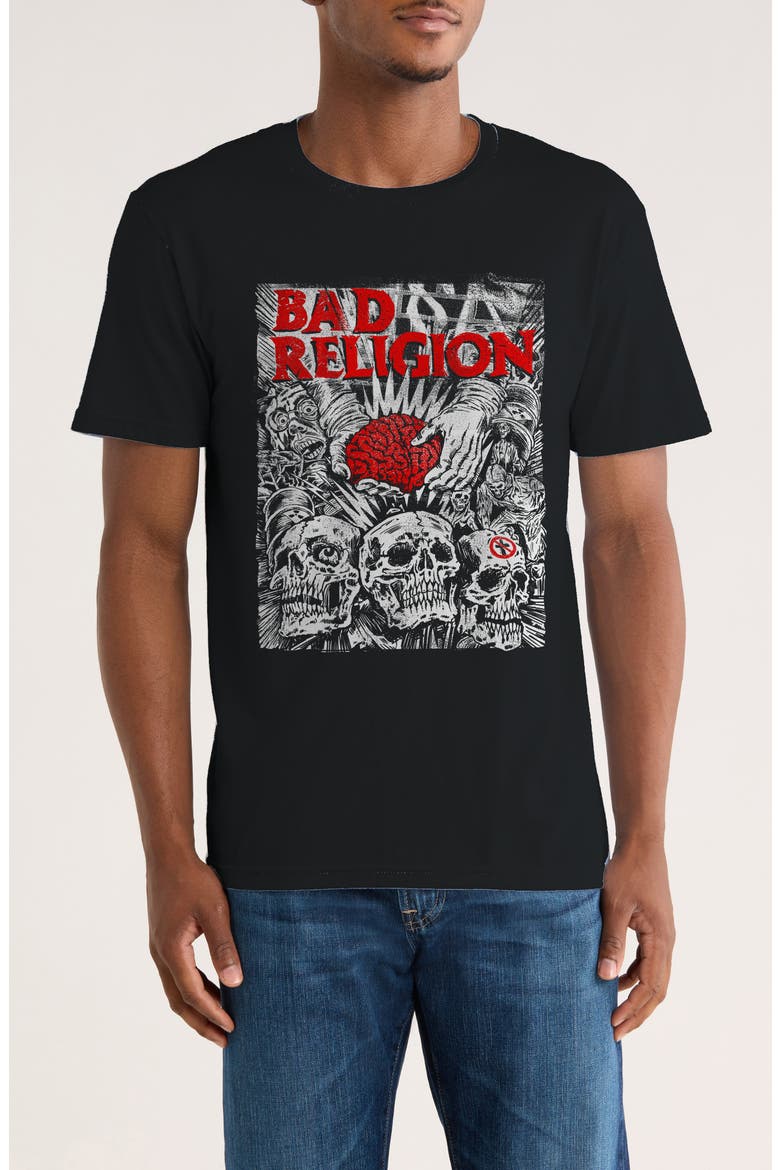 Bad Religion Brain Surgery Graphic T-Shirt, Main, color, BLACK