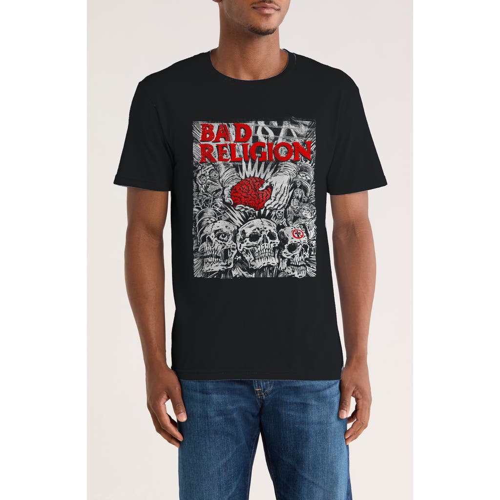 Monster Digital Bad Religion Brain Surgery Graphic T-shirt In Black