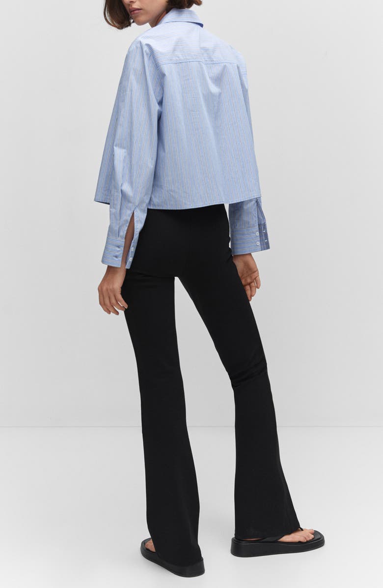 MANGO High Waist Flare Leggings, Alternate, color, 