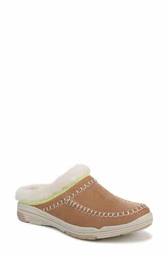 Arrow Faux Fur Trim Mule