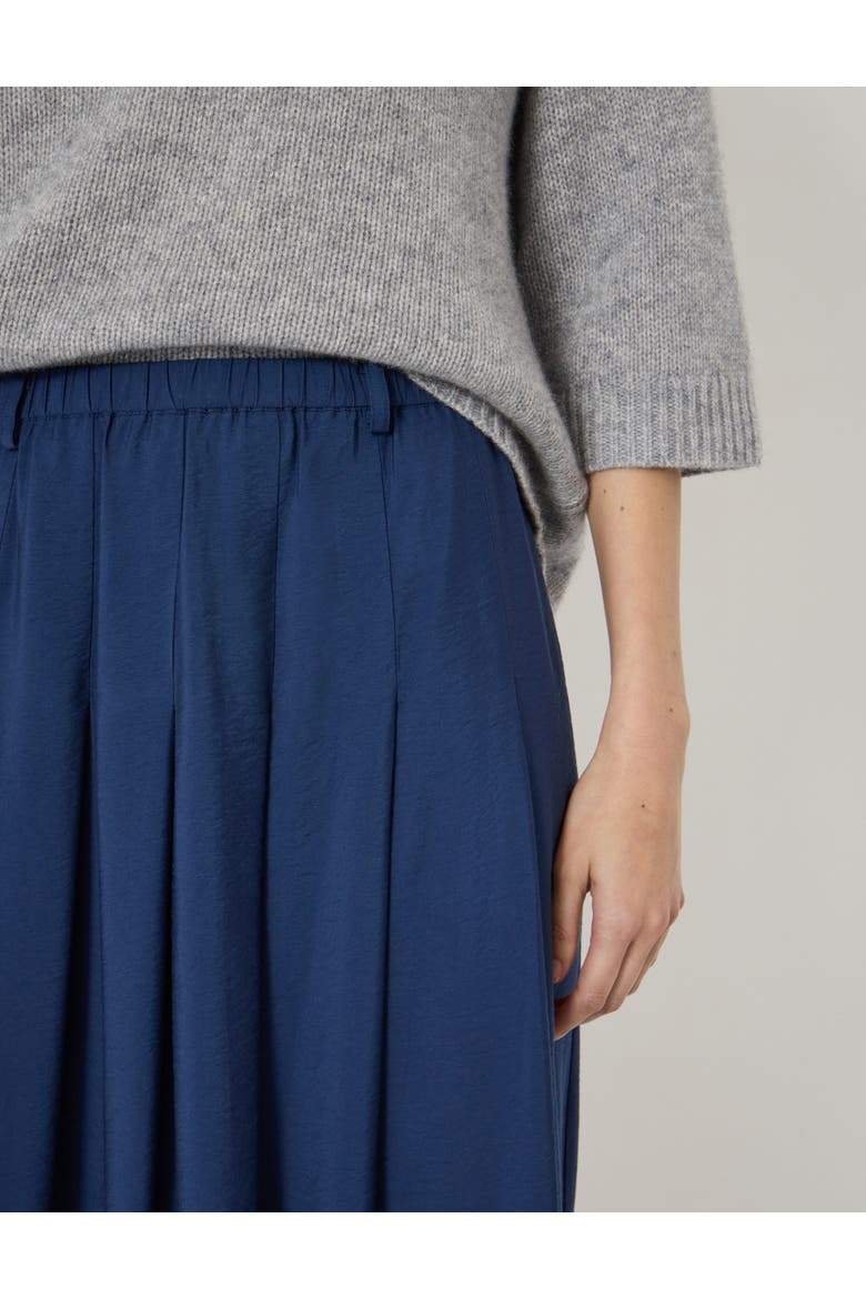 Ivy Pleated Air Flow Midi Skirt, Alternate, color, Navy Blue