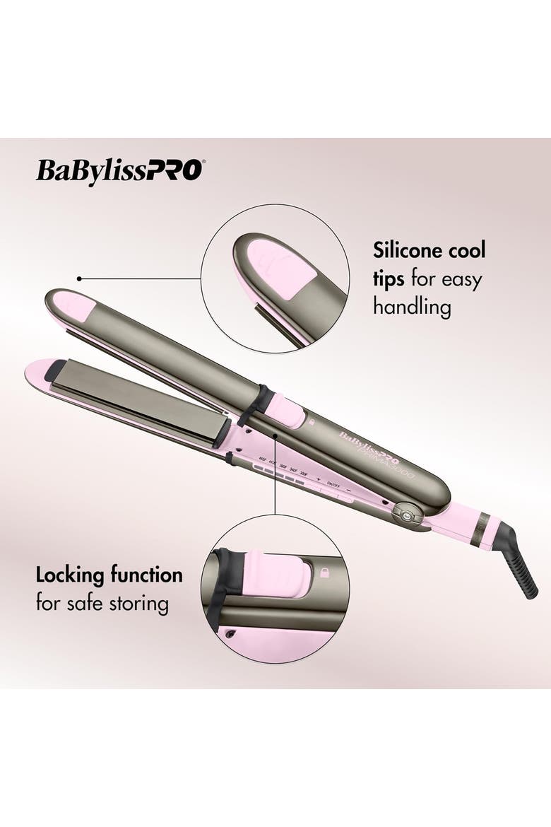 Nano Titanium Limited Edition 1¼" Prima3000 Stainless Steel Styling Iron, Alternate, color, Pink