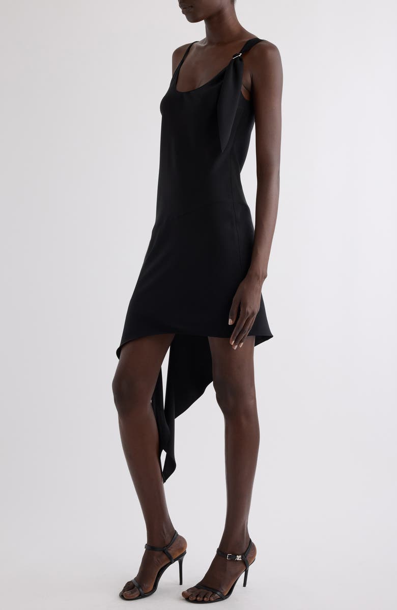 Courrèges Knot Crepe Asymmetric Minidress, Alternate, color, 