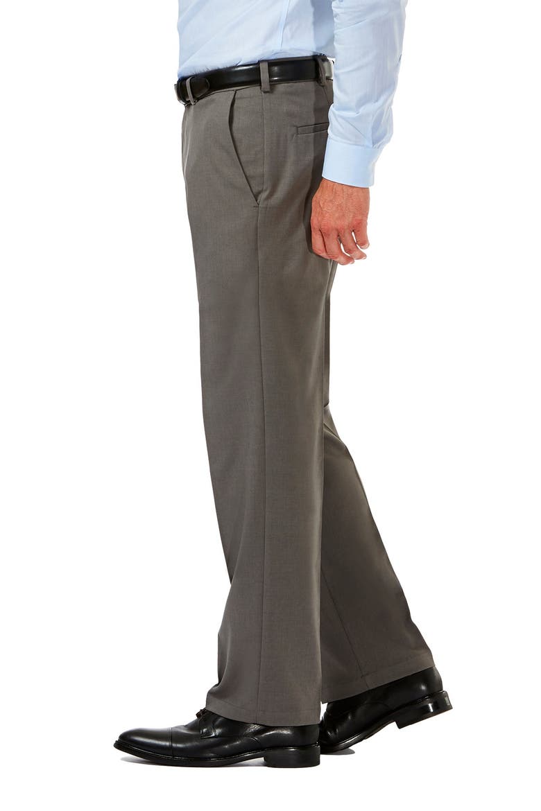 Cool 18® PRO Classic Fit Flat Front Pant, Alternate, color, HTR GREY