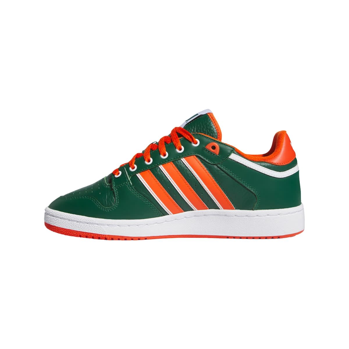 adidas Unisex adidas Green/Orange Miami Hurricanes Centennial 85 Low Basketball Shoes, Alternate, color, 