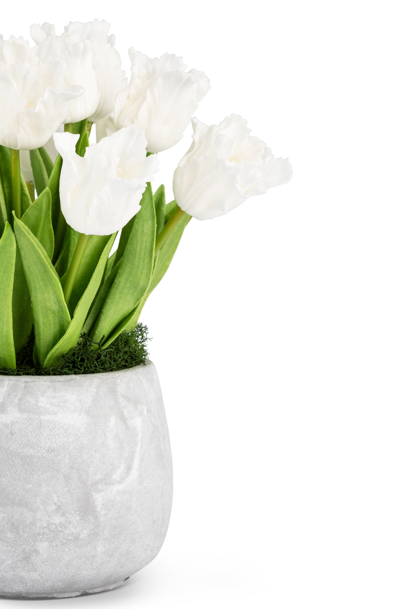 CocoBella Indie Cement RealTouch Tulip Arrangement, Alternate, color, 