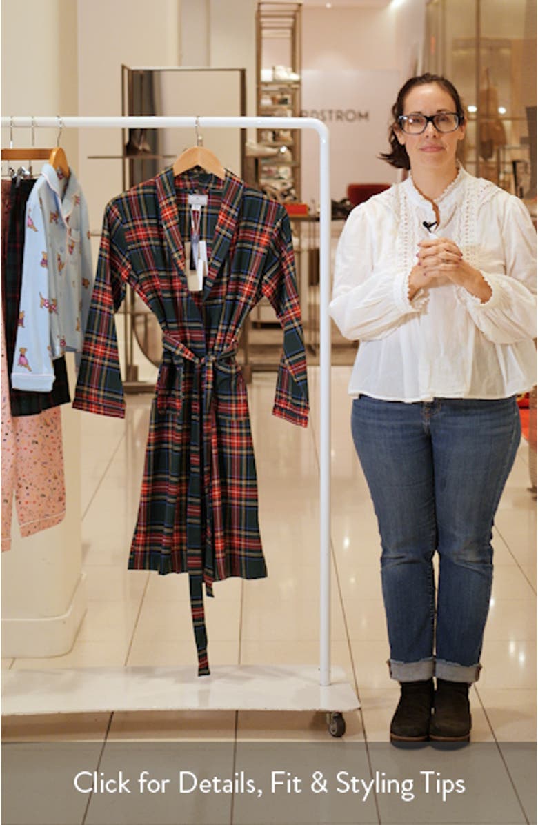 Kids' Brushed Twill Robe, sales video thumbnail