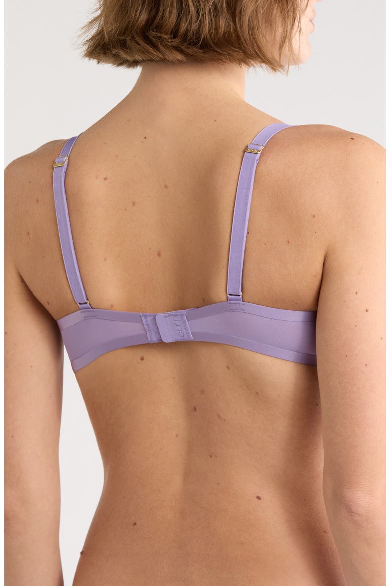 The Plunge Underwire Mesh Bra, Alternate, color, AMETHYST PURPLE