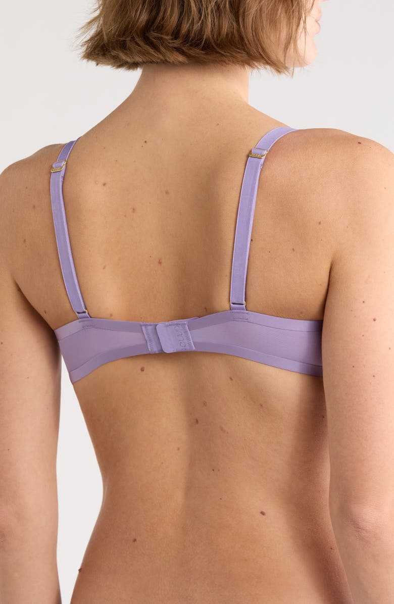 CUUP The Plunge Underwire Mesh Bra, Alternate, color, Amethyst Purple