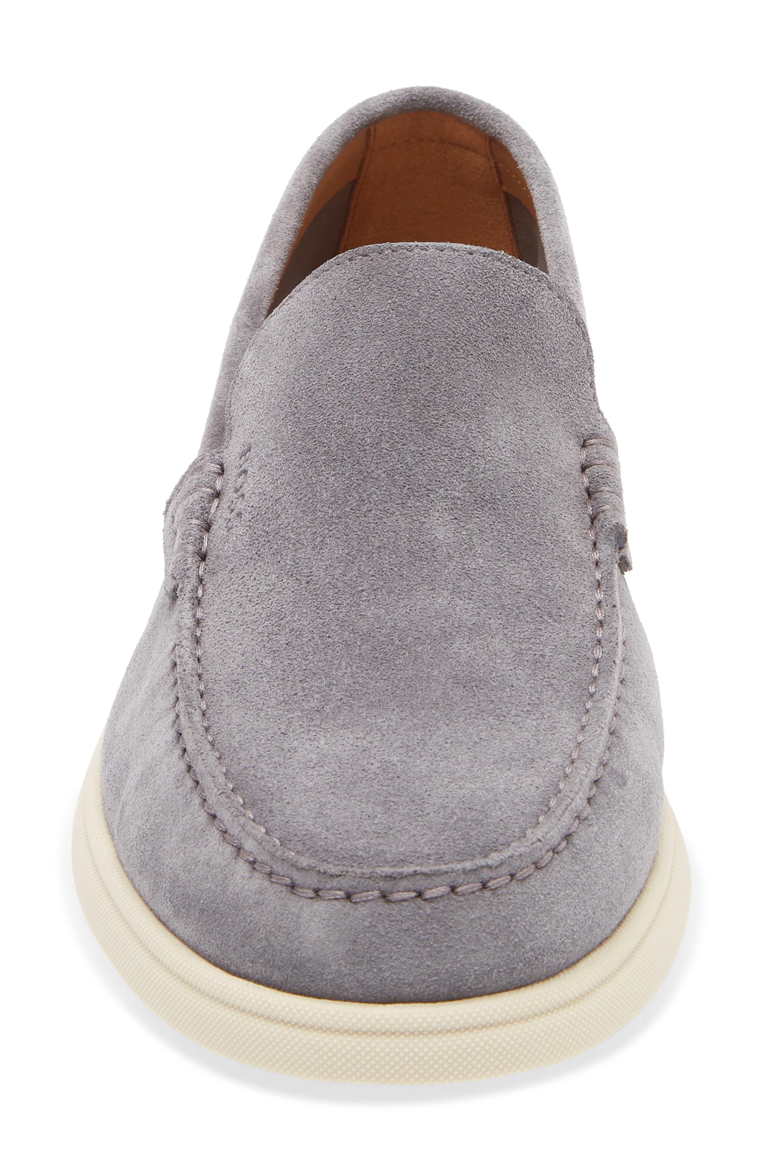 BOSS Sienne Moc Toe Loafer, Alternate, color, Grey