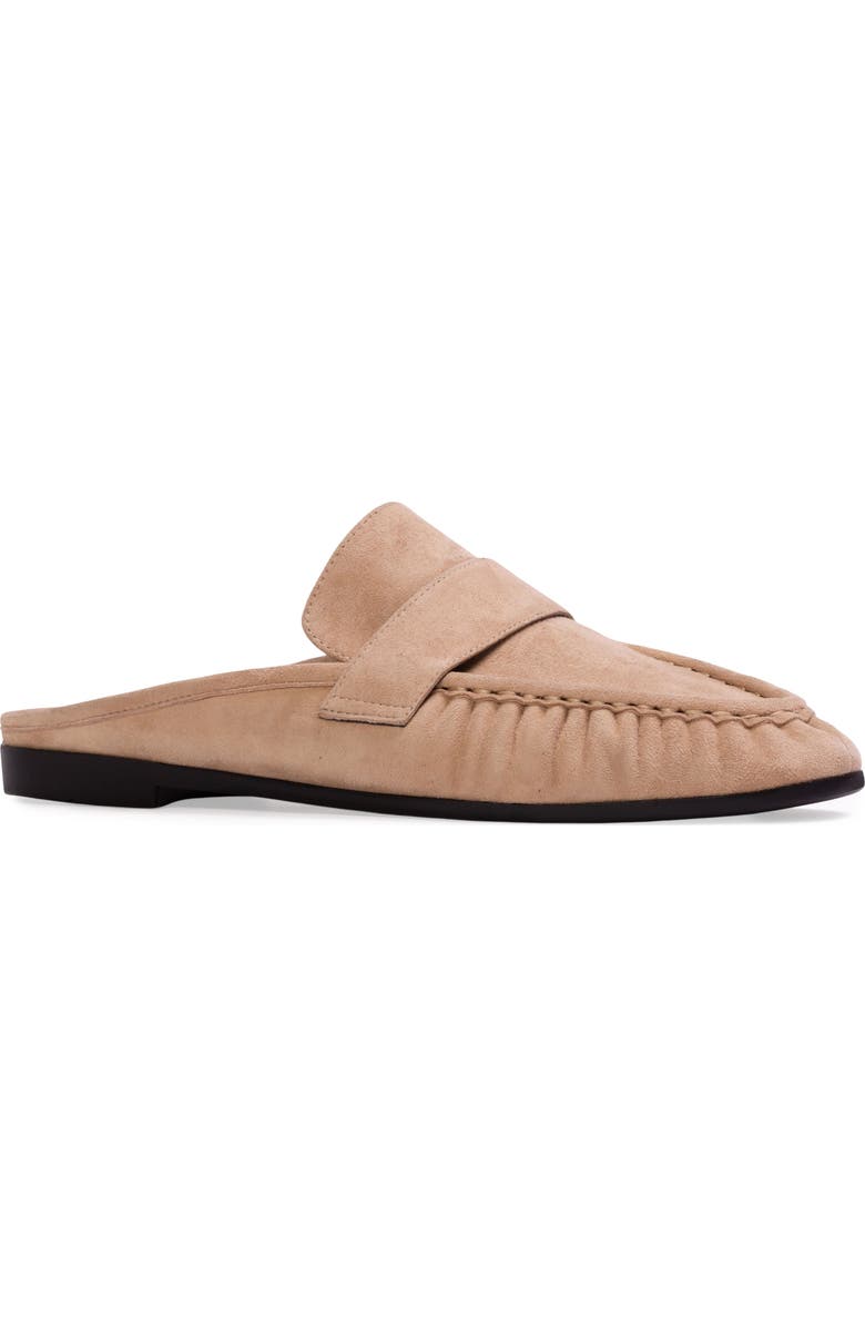 BLACK SUEDE STUDIO Gabby Mule Loafer, Alternate, color, Tan Suede